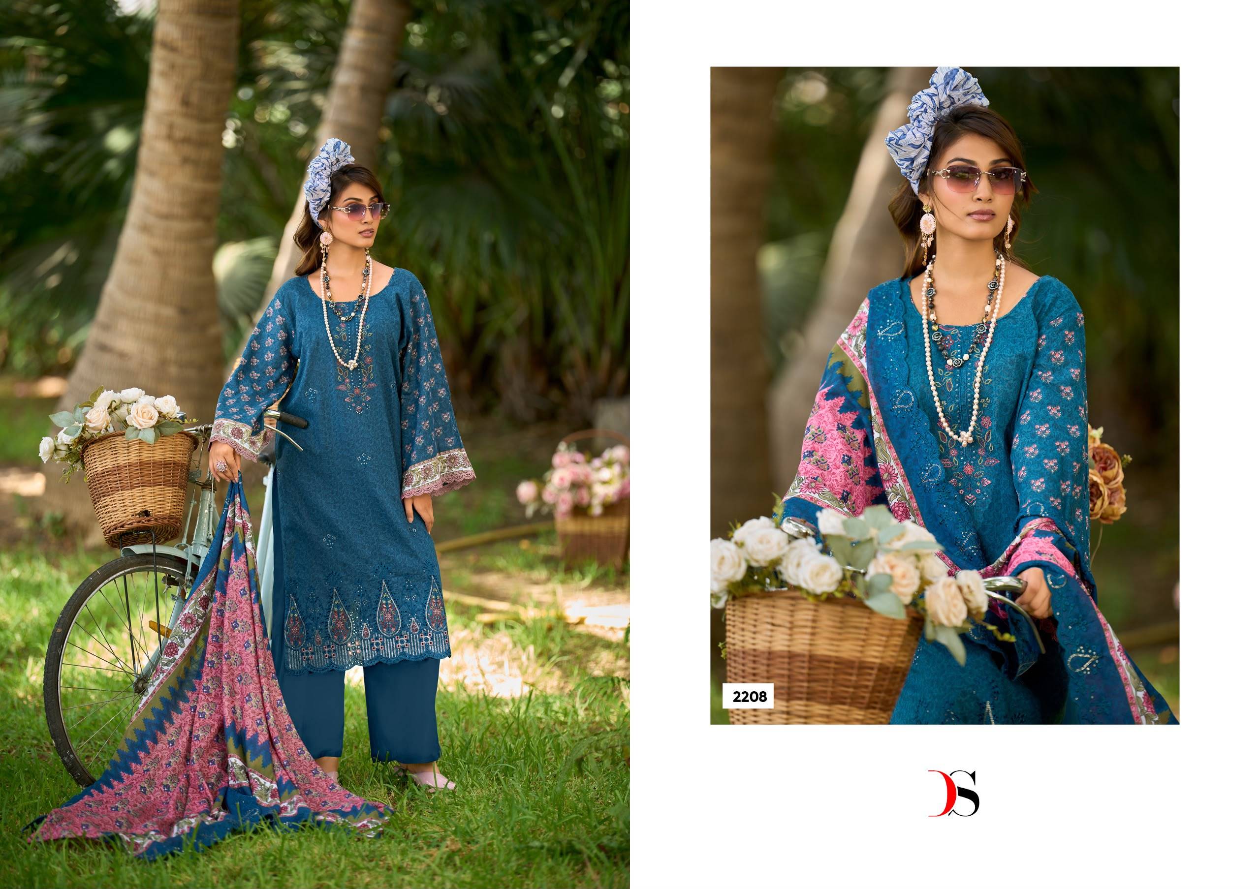 BIN SAEED -22 BY DEEPSY SUITS 2201 To 2208 Series Beautiful Festive Suits Stylish Fancy Colorful Casual Wear & Ethnic Wear Pure Cotton Print Dresses At Wholesale Price